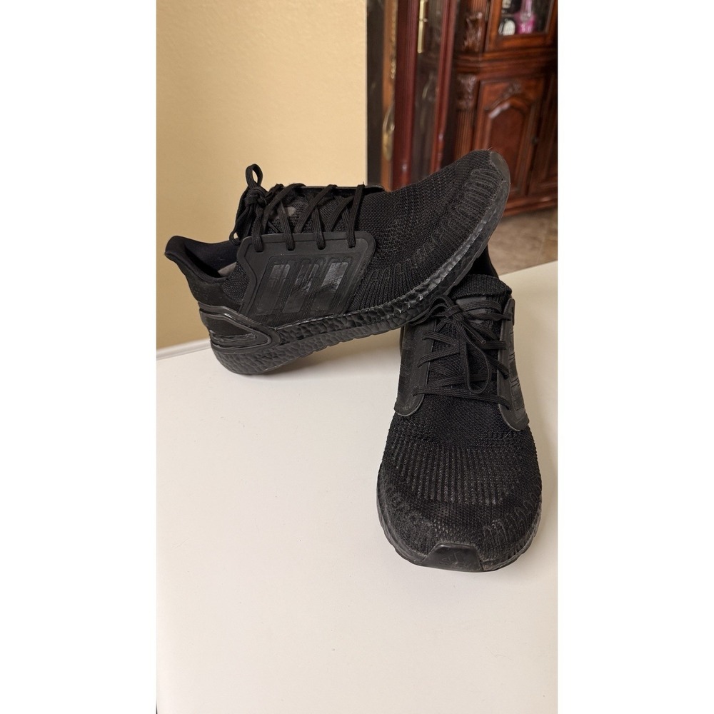 Adidas Ultraboost 20 Triple Black Running Shoes Mens Size 10.5 EG0691 Boost